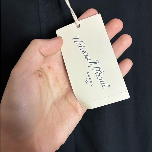 Universal Thread Black Relaxed Shirt Dress Button Up front Comfortable NWT 3X - Picture 7 of 9